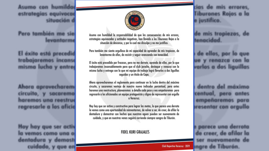 Fidel Kuri pagará multa para la permanencia del Veracruz