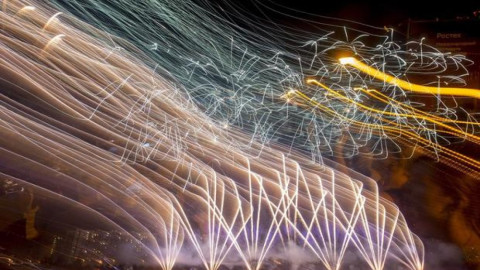 Rusia realiza ensayo pirotécnico en festival de Moscú 