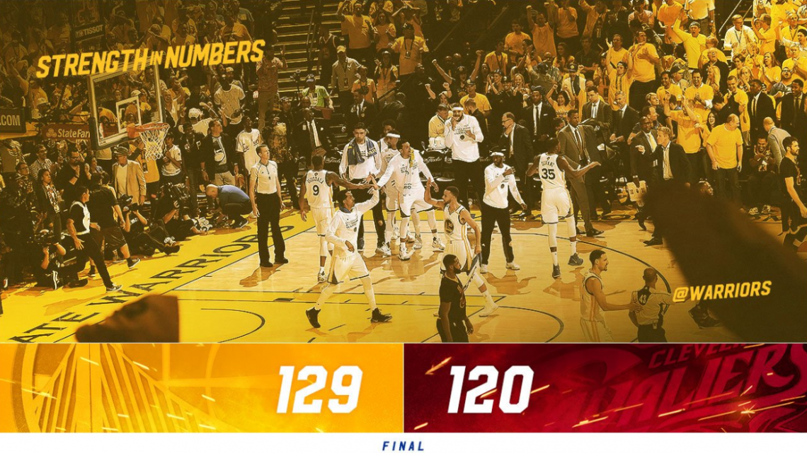 Golden State se coronan como los nuevos campeones de la NBA 