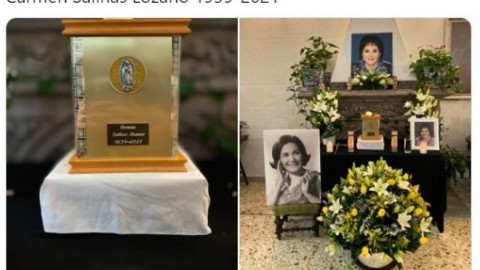 Depositan cenizas de Carmen Salinas en cripta familiar