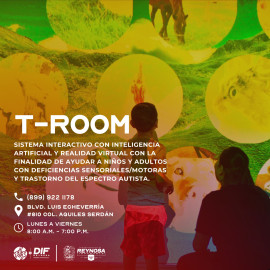 Cuenta DIF Reynosa con T-Room, un espacio innovador en apoyo a familias