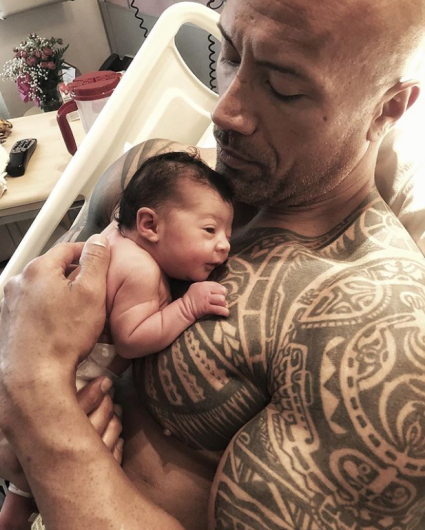 Dwayne Johnson se convierte en padre por tercera vez
