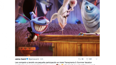 Jaime Camil comparte que participará en película animada