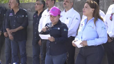 Alcaldesa de Miguel Alemán da banderazo de inicio de obras