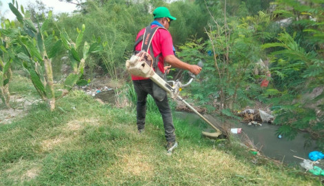 Agilizó Gobierno Municipal de Reynosa limpieza de drenes, canales y rejillas pluviales 