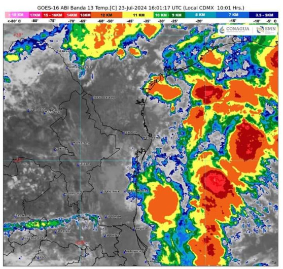 Anuncia PCyB probabilidad de lluvias intensas para Reynosa 