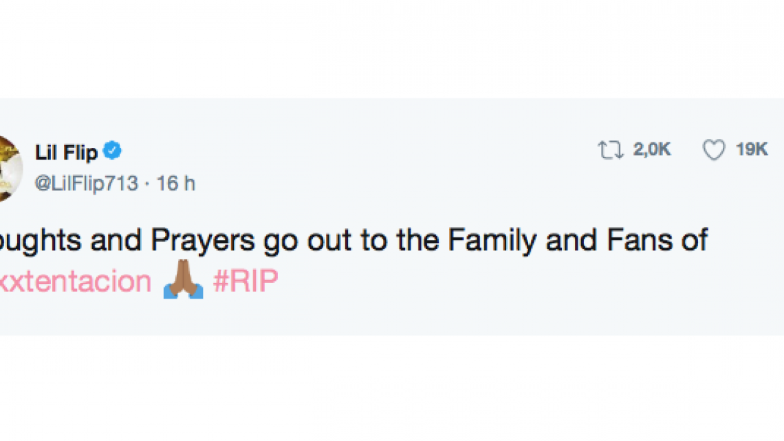 Celebridades publican tributo a XXXtentacion