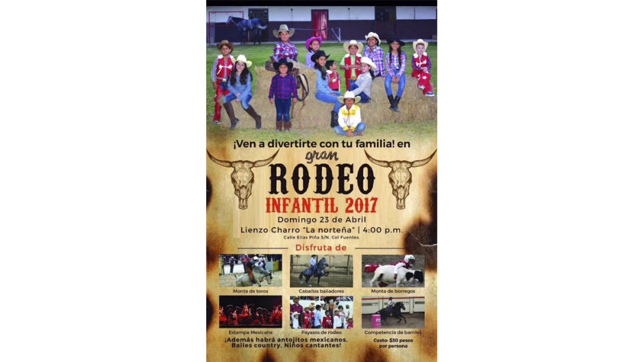 Rodeo infantil con niños de capacidades diferentes y de casas hogar se lleva a cabo