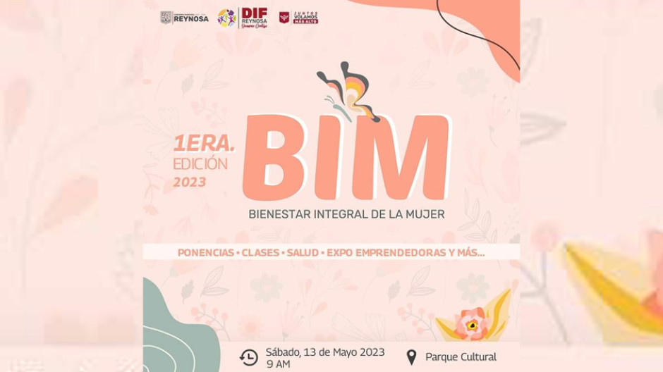 Ofrecerá DIF Reynosa pláticas y clases en evento Bienestar Integral de la Mujer