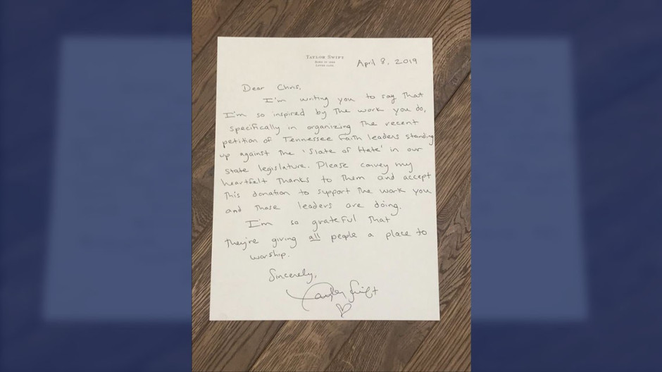 Taylor Swift donó más de 100 mil dólares a una organización LGBTQ