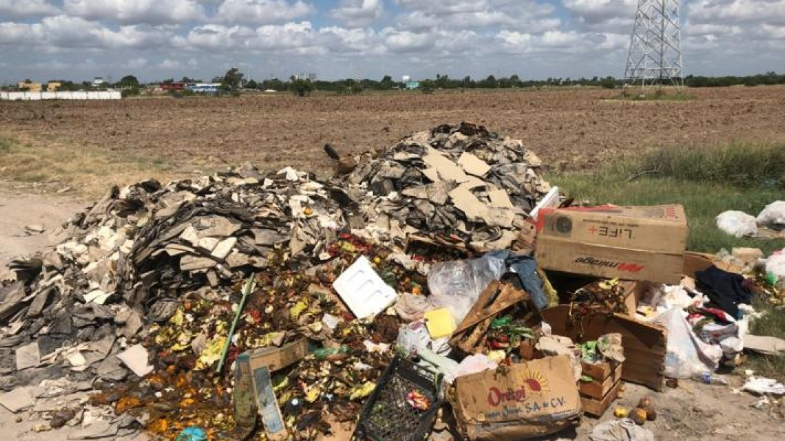A pesar de tener recolección de basura al 99%, sigue habiendo basureros clandestinos en Matamoros