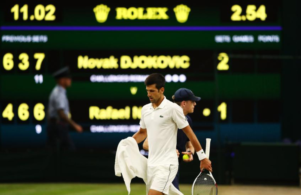 Semifinal Wimbledon: Djokovic vs Nadal fue suspendida
