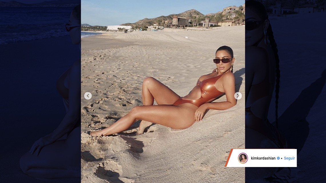 ¡Qué calor! Kim Kardashian enciende las redes con infartante bikini en Los Cabos