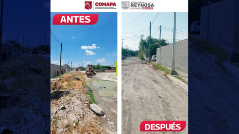 Rehabilitan Gobierno Municipal y COMAPA avenida en Villa Esmeralda