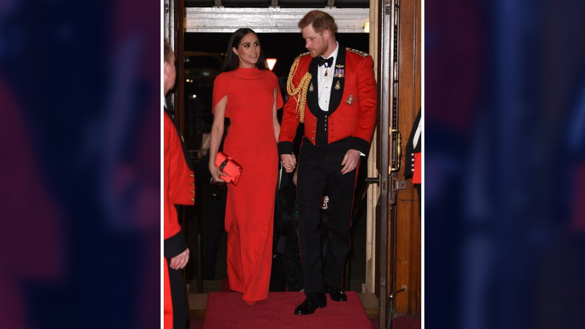 Meghan Markle y príncipe Harry llegan de rojo al Festival de Música Mountbatten