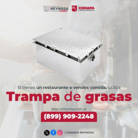 Llama COMAPA a restaurantes a utilizar trampa de grasas