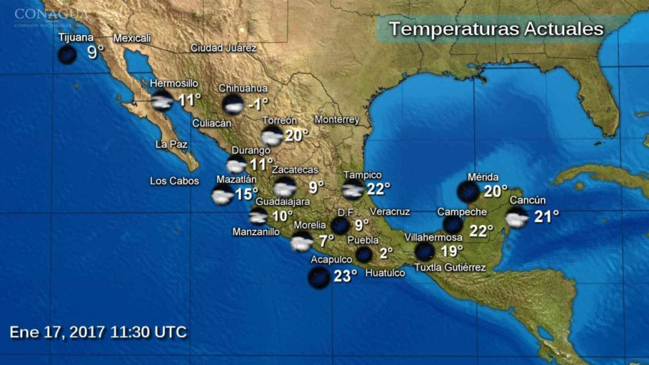 Prevalece el frío en el país por tormenta invernal