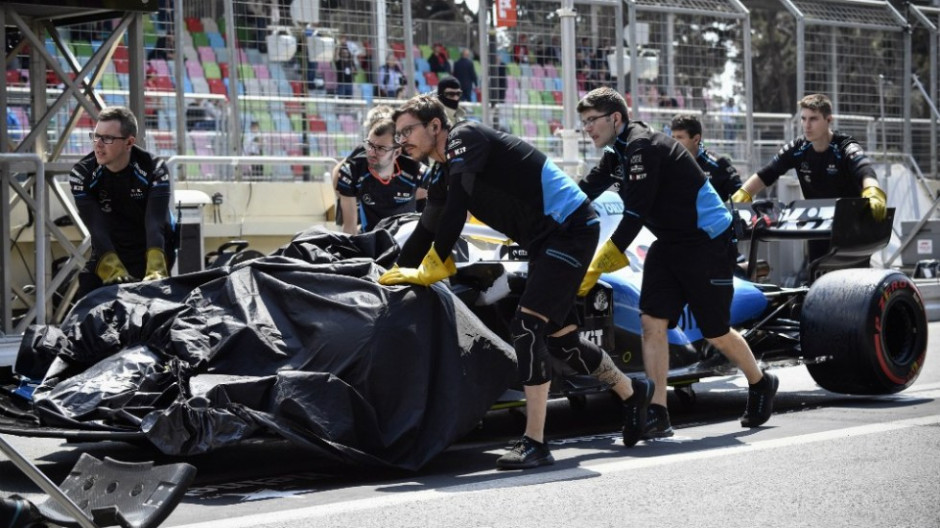 Alcantarilla provoca suspensión de ensayos del GP de Azerbaiyán