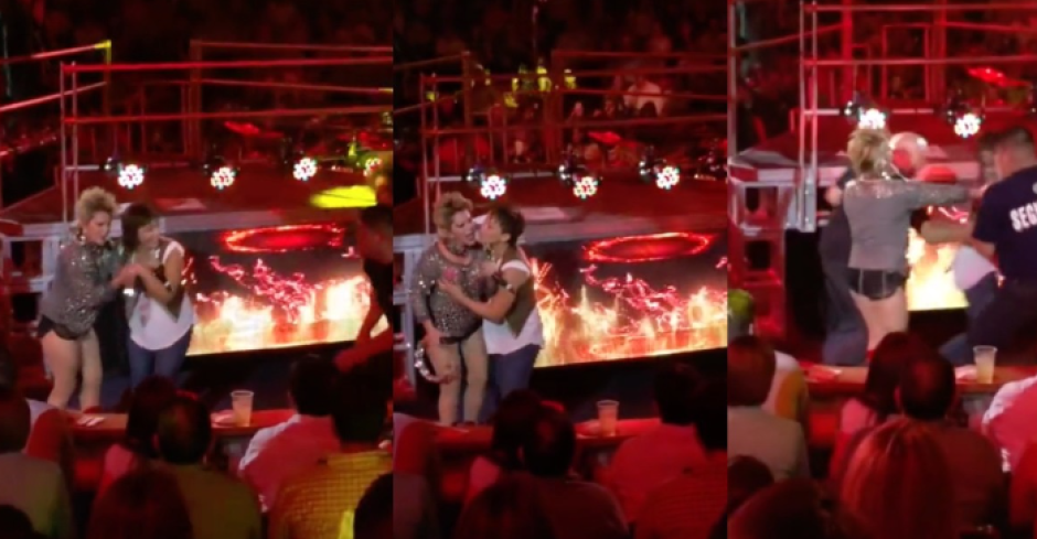 Fan de Alejandra Guzmán la toca indebidamente en pleno concierto