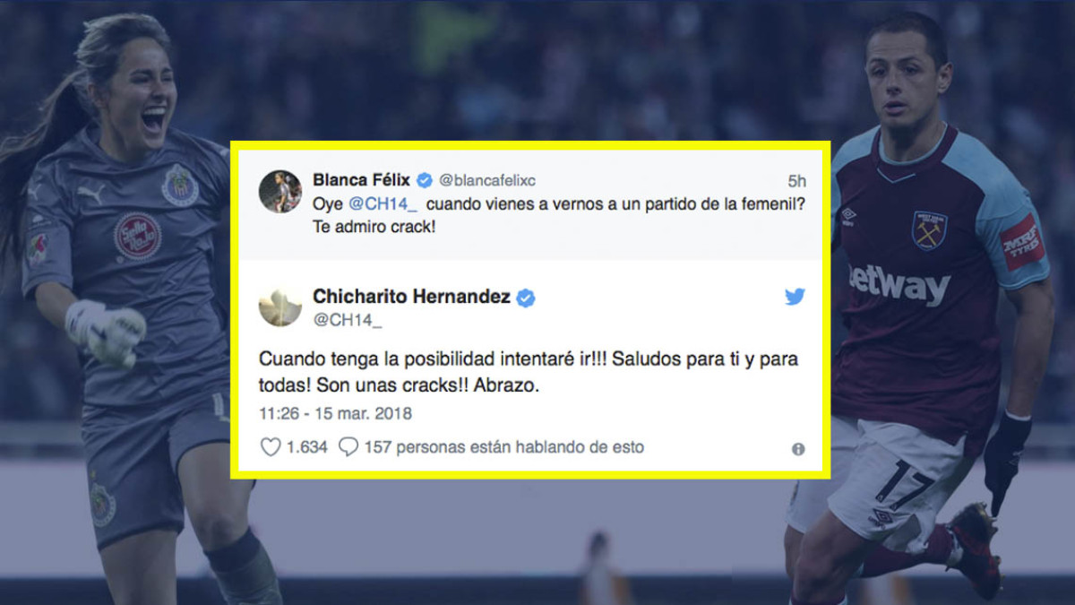 Así respondió 'Chicharito' a la invitación de Blanca Félix a un partido