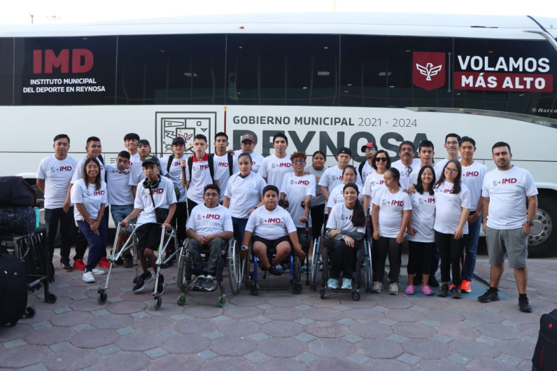Con apoyo del Gobierno de Reynosa viajó equipo de Deporte Adaptado a Paraolimpiada Estatal