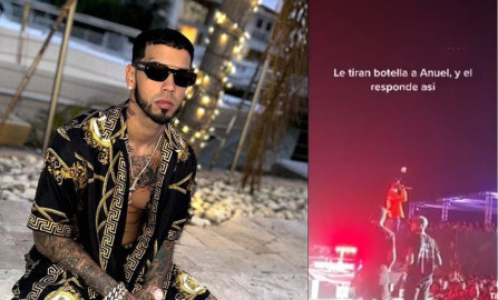 Anuel AA insulta a fan durante concierto en Madrid