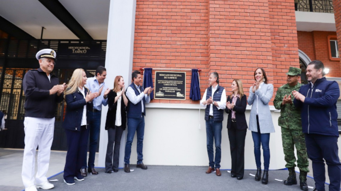 Inauguran Mercado Municipal de Tampico; uno de los más modernos de América Latina 