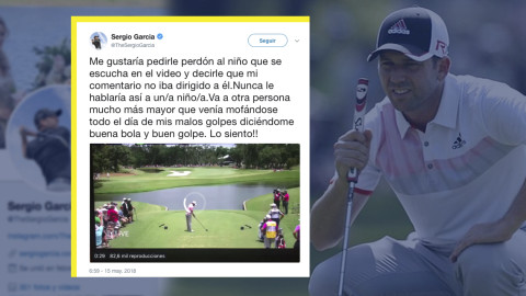 Sergio García se disculpa por el feo gesto a un niño