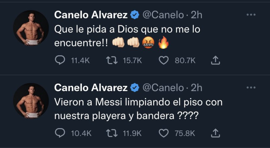 Que le pida a Dios que no me lo encuentre!!: Canelo vs Messi