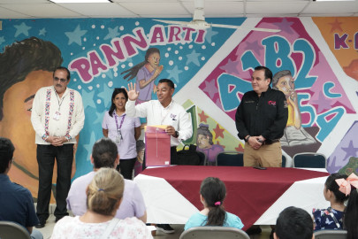 DIF Tamaulipas entrega apoyos económicos a estudiantes del Programa PANNARTI en Nuevo Laredo