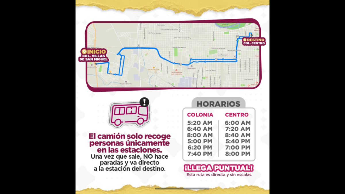 Inician rutas de transporte express de Valles de San Miguel y Valles de Anahuac