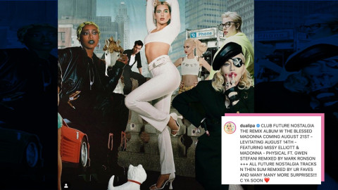 Dua Lipa relanzará el disco 'Future Nostalgia' con invitados como Madonna