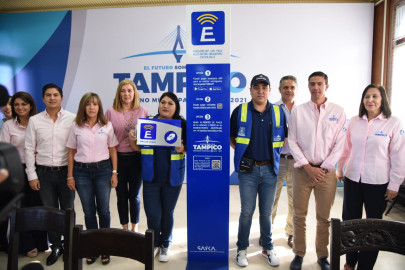 Presentan en Tampico moderno sistema de parquímetros virtuales