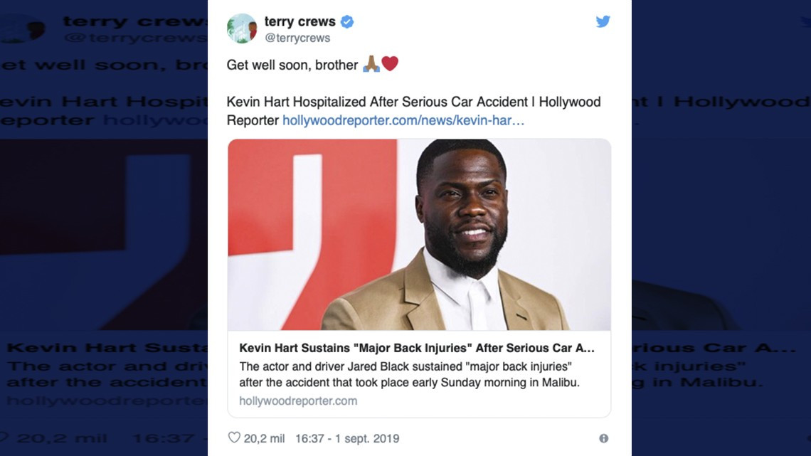 "La Roca" envía mensaje a Kevin Hart tras sufrir grave accidente en auto