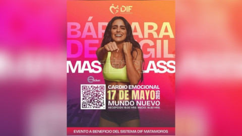 Bárbara de Regil vuelve a Matamoros con su experiencia Cardio-Emocional