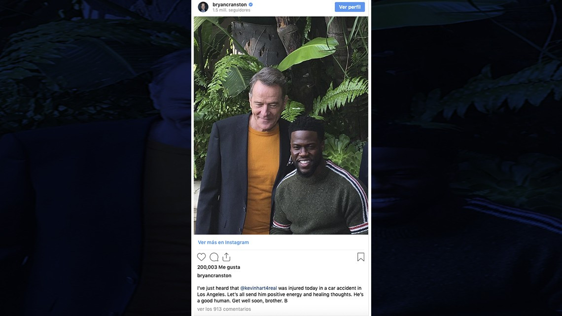 "La Roca" envía mensaje a Kevin Hart tras sufrir grave accidente en auto