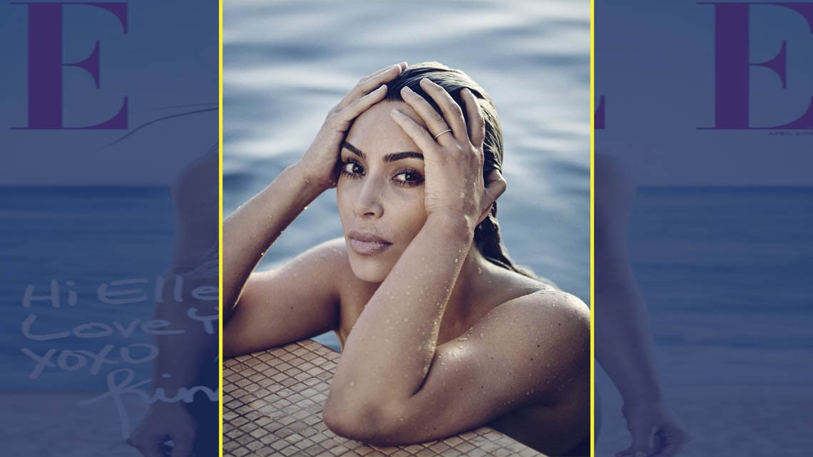 Las fotos de Kim Kardashian en ELLE