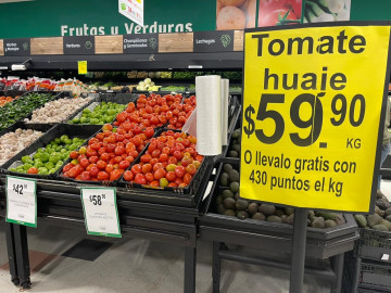 Sigue tomate al alza; precio está en los 60 pesos