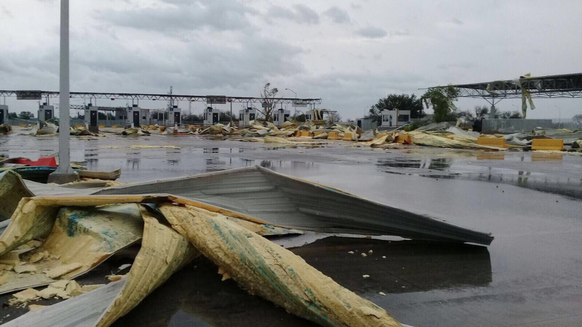 Tornado daña Puente Las Américas, suspenden actividades indefinidamente