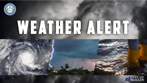 McAllen emite alerta por tormenta eléctrica severa esta tarde