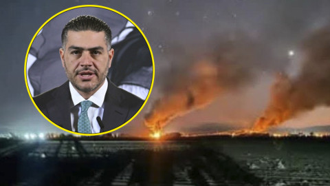 García Harfuch descarta uso de coche-bomba en explosión de Culiacán, Sinaloa