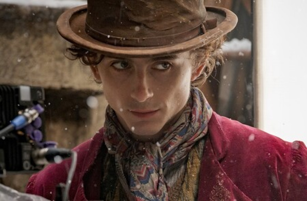Salen primeras fotos de Timothée Chalamet como Willy Wonka