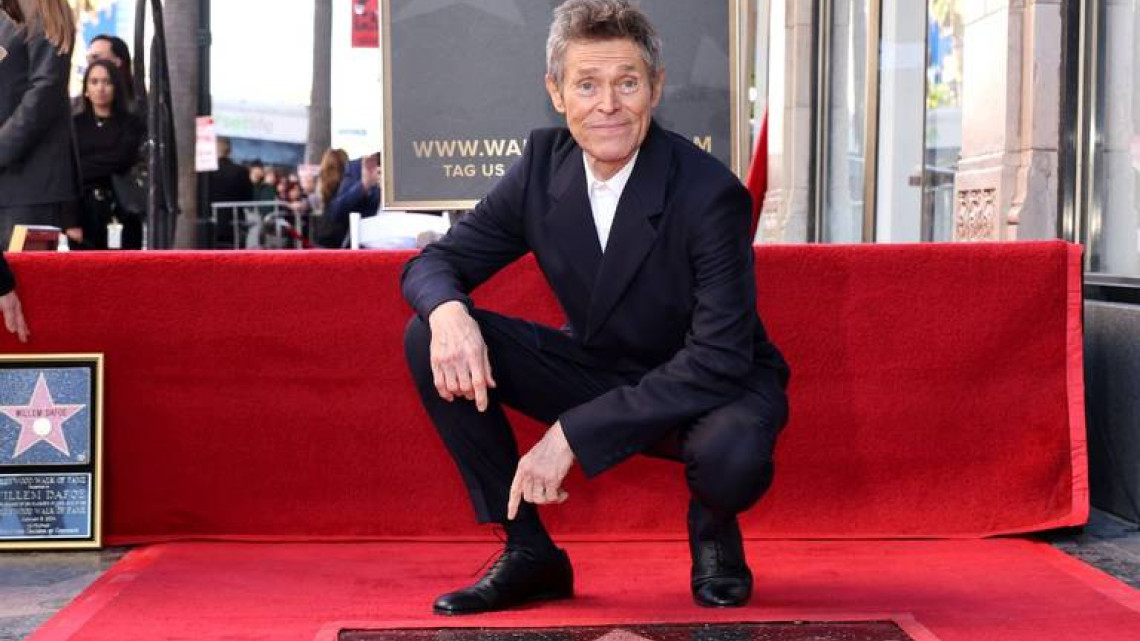 Willem Dafoe recibe su estrella en el Paseo de la Fama de Hollywood