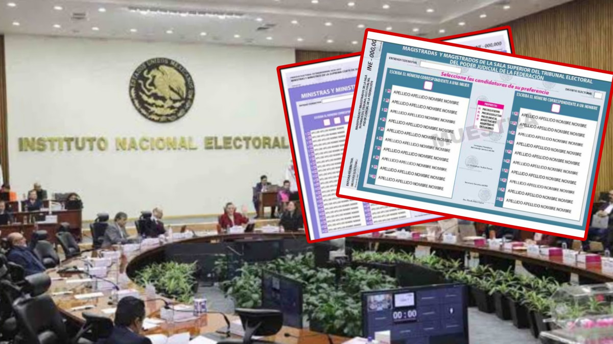 Comisión del INE aprueba boletas para eleccion judicial 2025