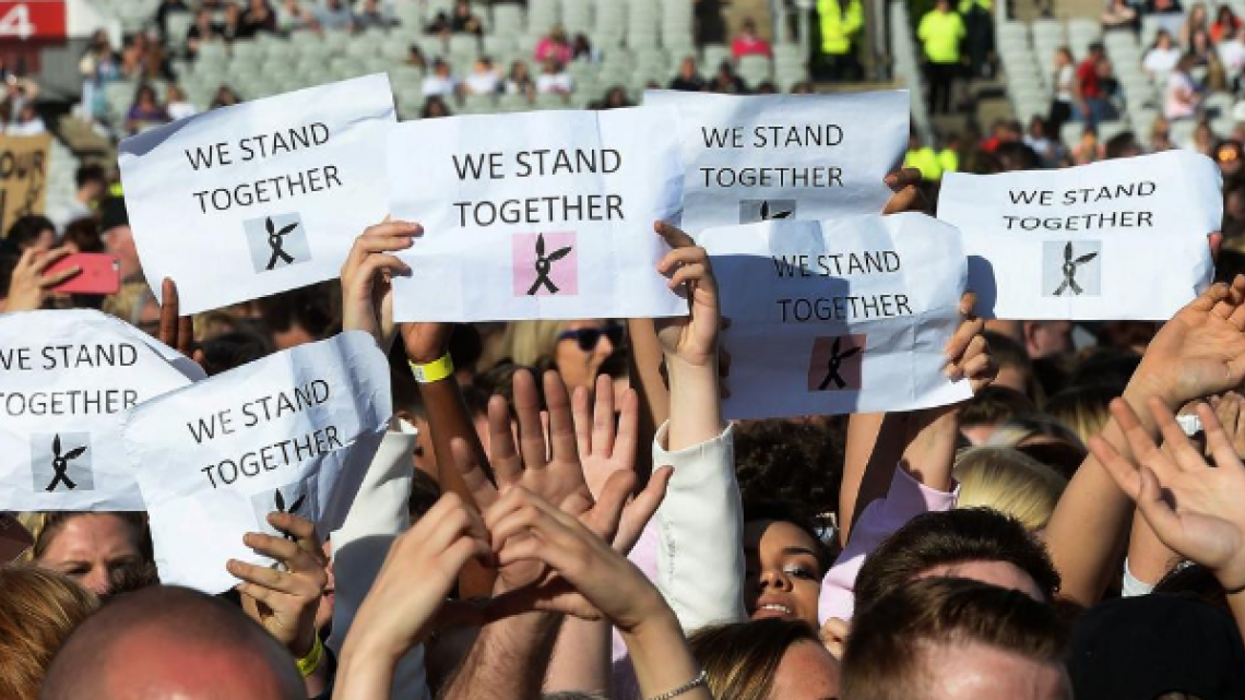 Homenaje a víctimas de atentados en Manchester   