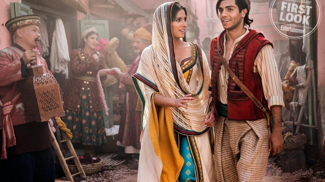 Revelan primeras imágenes de los personajes principales de Aladdin