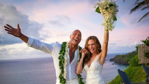 Dwayne "La Roca" Johnson se casó en Hawaii con Lauren Hashian