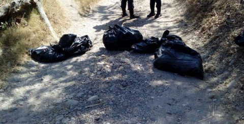 Hallan seis bolsas con restos humanos en Chilapa, Guerrero
