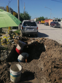 Sondeó Comapa línea de conducción en colonia Balcones de Alcalá