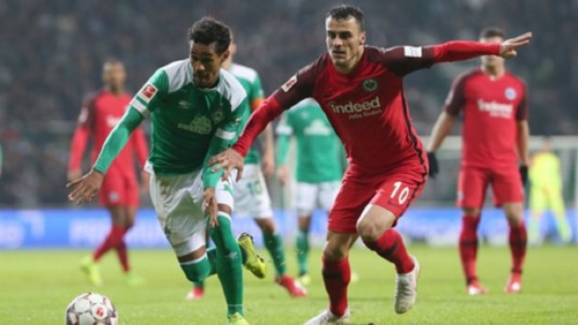 Frankfurt empata 2-2 ante el Werder Bremen en la Bundesliga 
